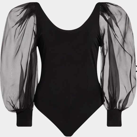 Alice + Olivia “Jilliane puff sleeve bodysuit - Picture 1 of 7